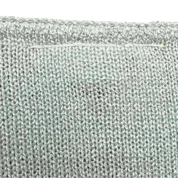 Vintage 80s gray geometric print long sleeve sweater size 10 (see measurements) - Picture 8 of 11